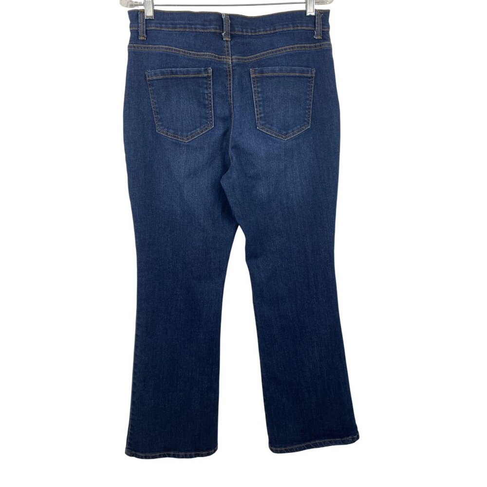 Gloria Vanderbilt Amanda Bootcut Dark Blue Denim Jeans Size 12S *Flaw - Picture 2 of 8